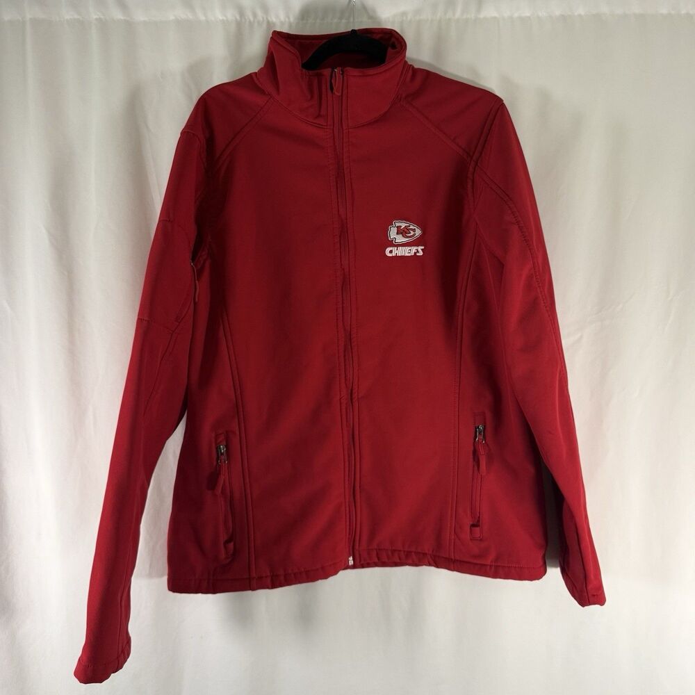 Dunbrooke Kansas City Chiefs Jacket Men's Large Red Full Zip Long Sleeve Pockets